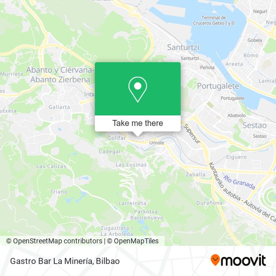 Gastro Bar La Minería map