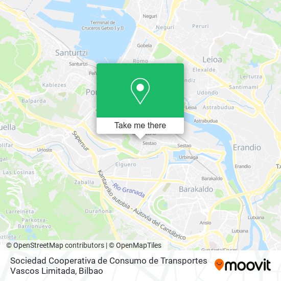 Sociedad Cooperativa de Consumo de Transportes Vascos Limitada map