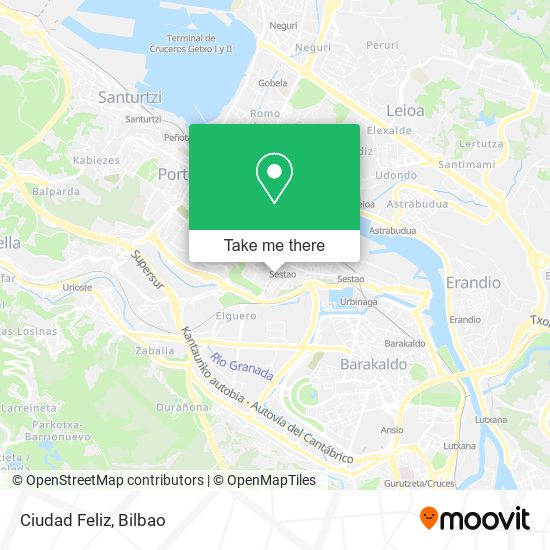 Ciudad Feliz map