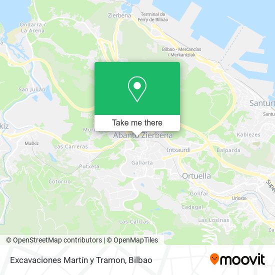 Excavaciones Martín y Tramon map