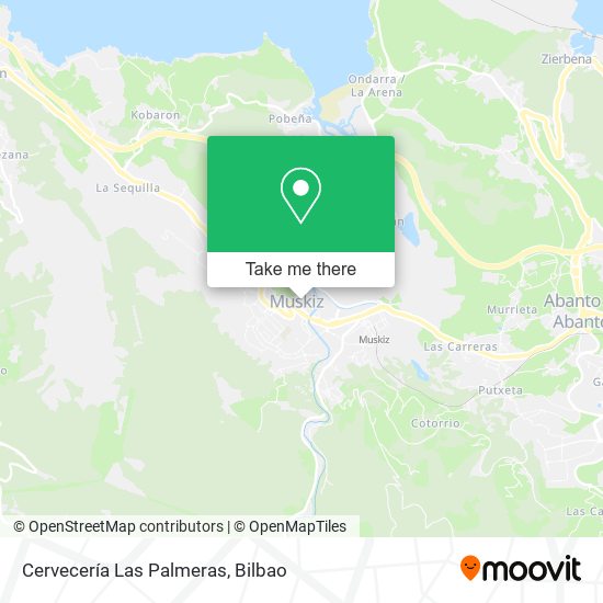 mapa Cervecería Las Palmeras