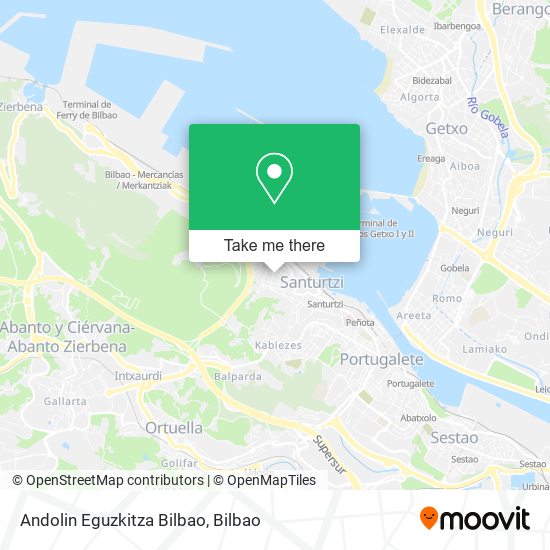 mapa Andolin Eguzkitza Bilbao