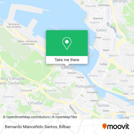 Bernardo Manceñido Santos map