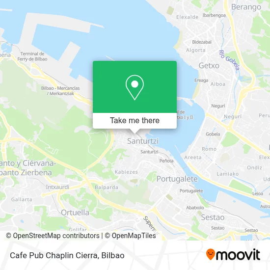 Cafe Pub Chaplin Cierra map