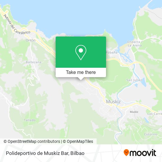 mapa Polideportivo de Muskiz Bar