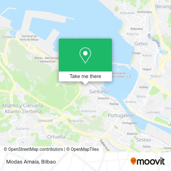 Modas Amaia map