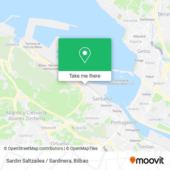 Sardin Saltzailea / Sardinera map