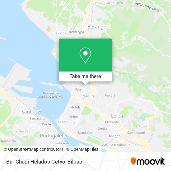 mapa Bar Chupi-Helados Getxo