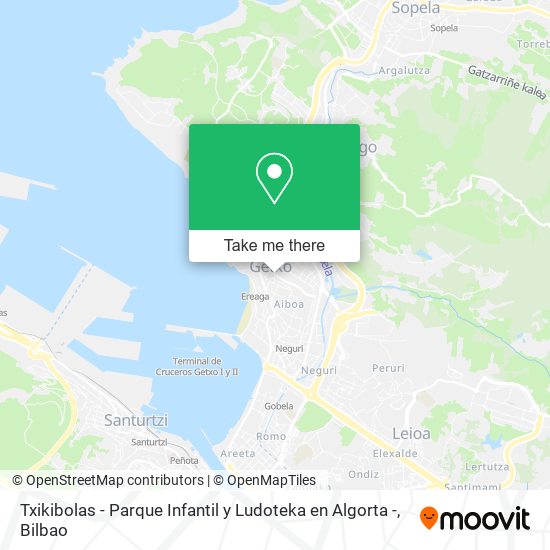 mapa Txikibolas - Parque Infantil y Ludoteka en Algorta -