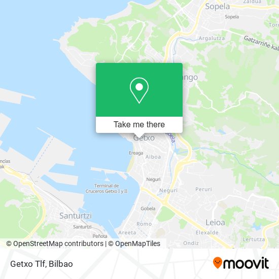 Getxo Tlf map