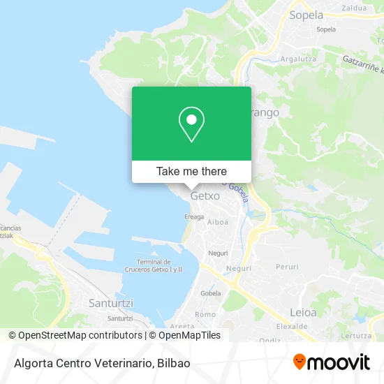 Algorta Centro Veterinario map