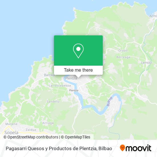 Pagasarri Quesos y Productos de Plentzia map