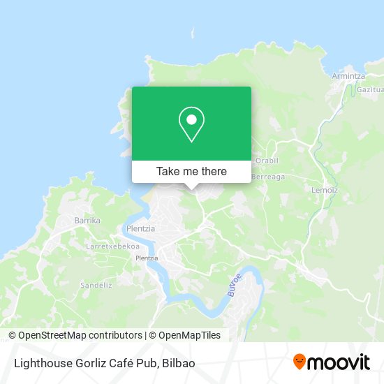 mapa Lighthouse Gorliz Café Pub