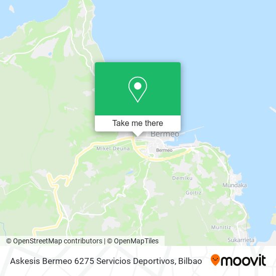 Askesis Bermeo 6275 Servicios Deportivos map