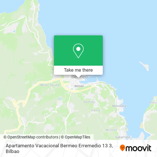 Apartamento Vacacional Bermeo Erremedio 13 3 map