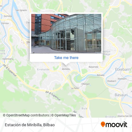 Estación de Miribilla map