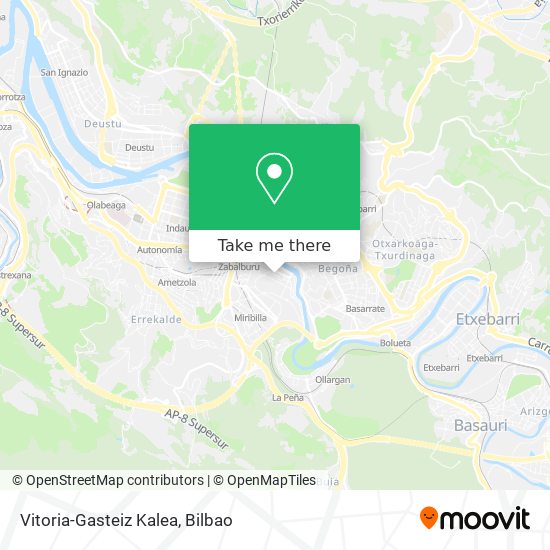 mapa Vitoria-Gasteiz Kalea