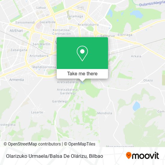 Olarizuko Urmaela / Balsa De Olárizu map