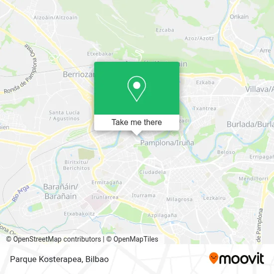 Parque Kosterapea map