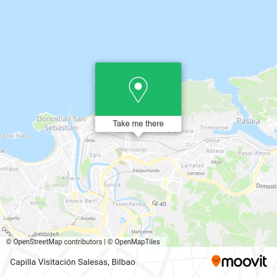 Capilla Visitación Salesas map