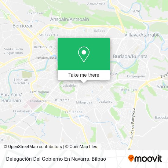 Delegación Del Gobierno En Navarra map