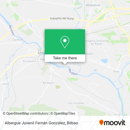 Albergue Juvenil Fernán González map
