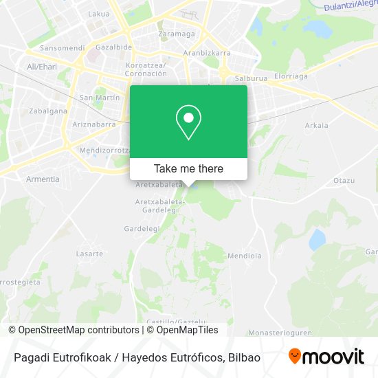 Pagadi Eutrofikoak / Hayedos Eutróficos map
