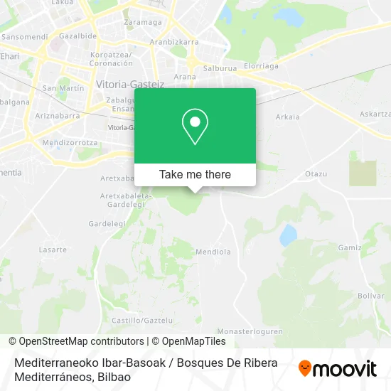 mapa Mediterraneoko Ibar-Basoak / Bosques De Ribera Mediterráneos