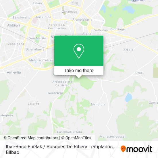 Ibar-Baso Epelak / Bosques De Ribera Templados map