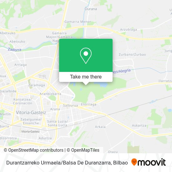 Durantzarreko Urmaela / Balsa De Duranzarra map