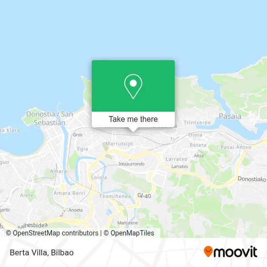 Villa Berta map