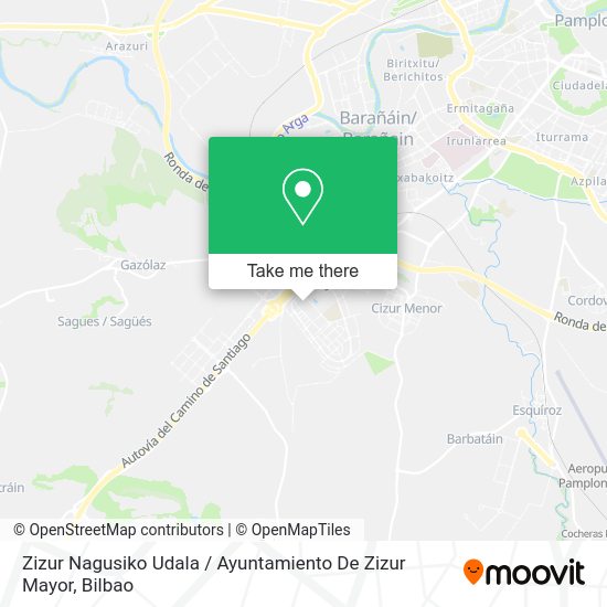 Zizur Nagusiko Udala / Ayuntamiento De Zizur Mayor map