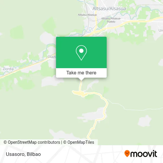 mapa Usasoro