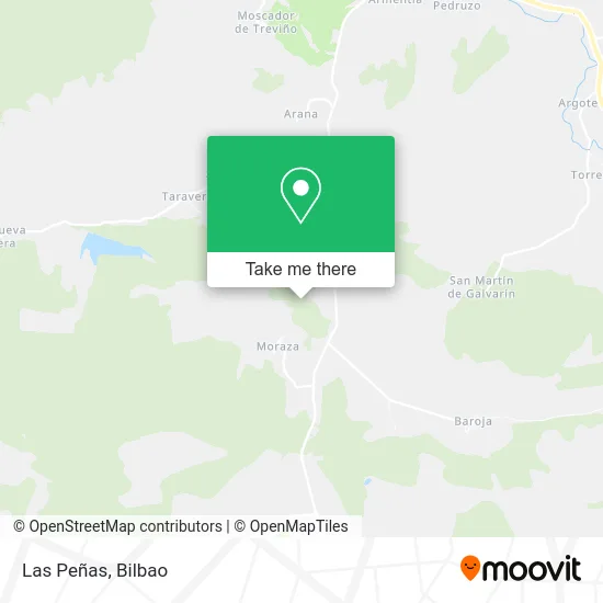 Las Peñas map