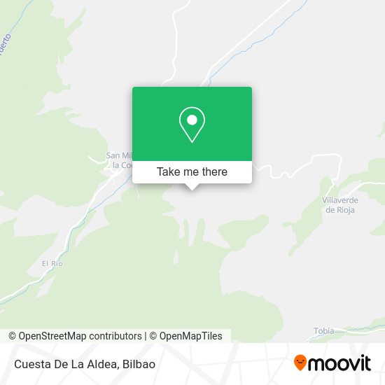 Cuesta De La Aldea map