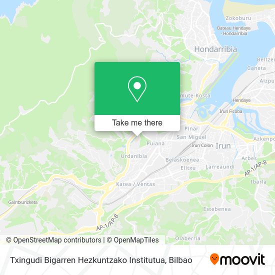 Txingudi Bigarren Hezkuntzako Institutua map