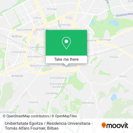 Unibertsitate Egoitza / Residencia Universitaria - Tomás Alfaro Fournier map