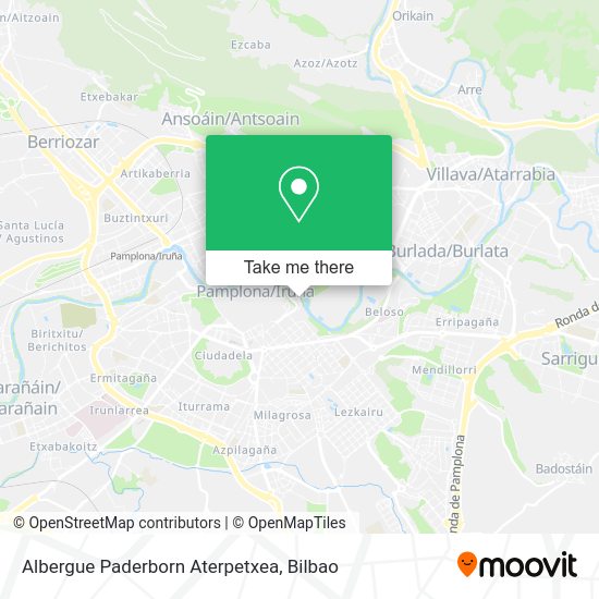 Albergue Paderborn Aterpetxea map