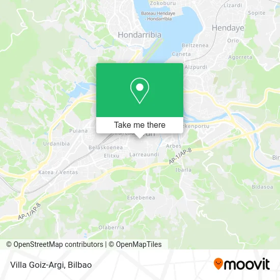 mapa Villa Goiz-Argi