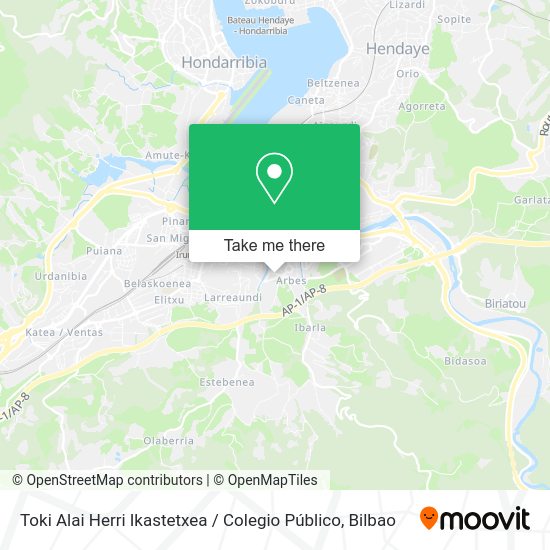 Toki Alai Herri Ikastetxea / Colegio Público map