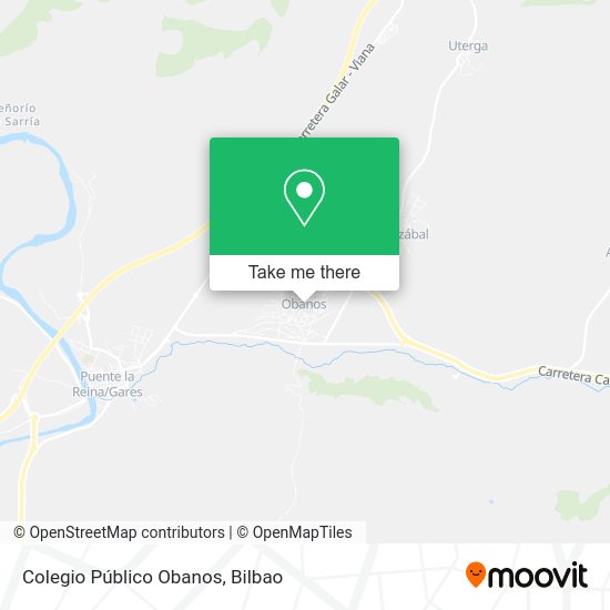 Colegio Público Obanos map