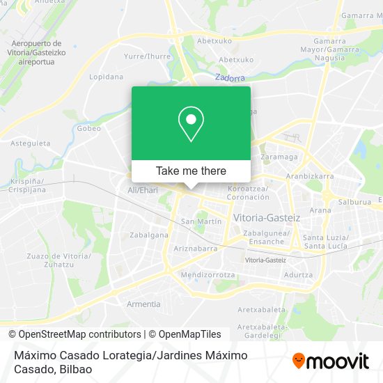 Máximo Casado Lorategia / Jardines Máximo Casado map