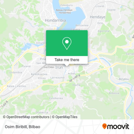 Osim Biribill map