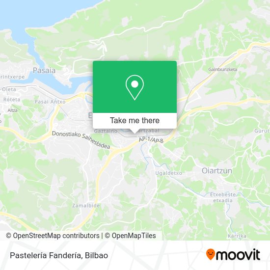 Pastelería Fandería map