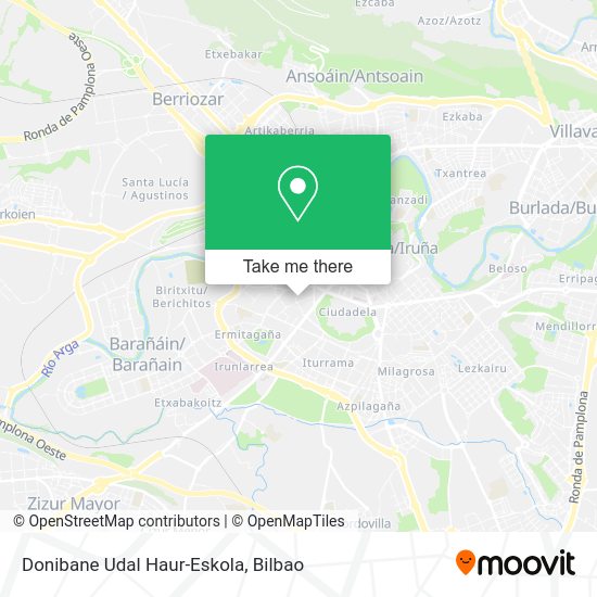 Donibane Udal Haur-Eskola map