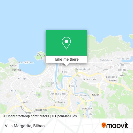 Villa Margarita map