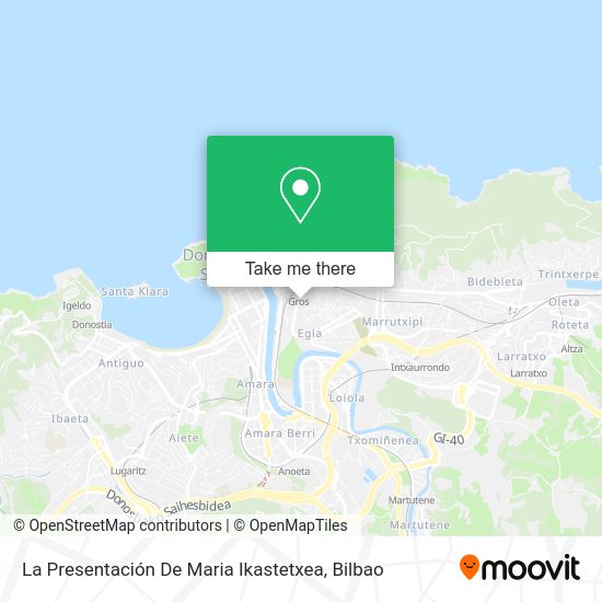 La Presentación De Maria Ikastetxea map