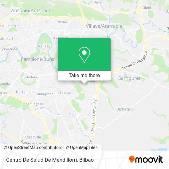 Centro De Salud De Mendillorri map
