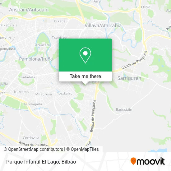 Parque Infantil El Lago map