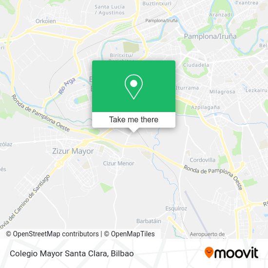 Colegio Mayor Santa Clara map
